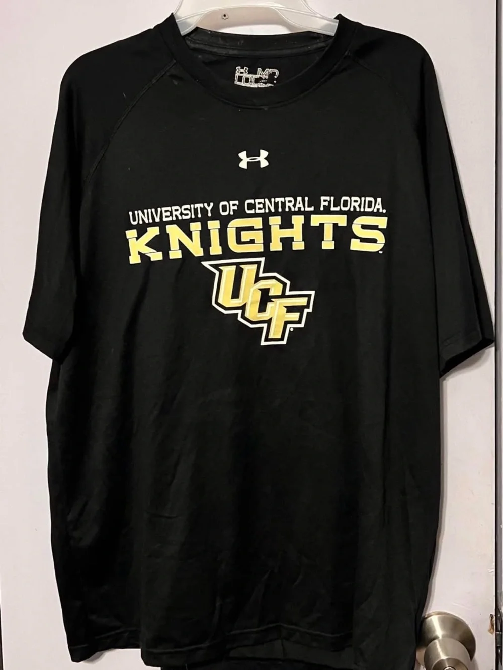 UCF Knights Fan Gear BUNDLE - Under Armour Tee (S Loose), 1/4 Zip Pullover & Car